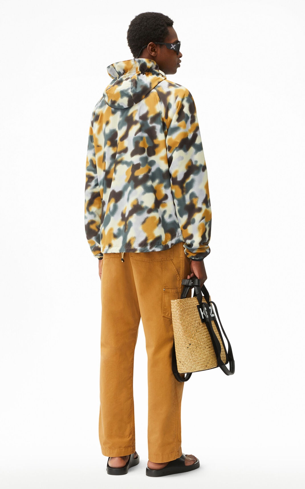 ■ KENZO ■Cloud Camo フード付ライトジャケット KENZO 'Cloud Camo' windbreaker jacket | REVERSIBLE