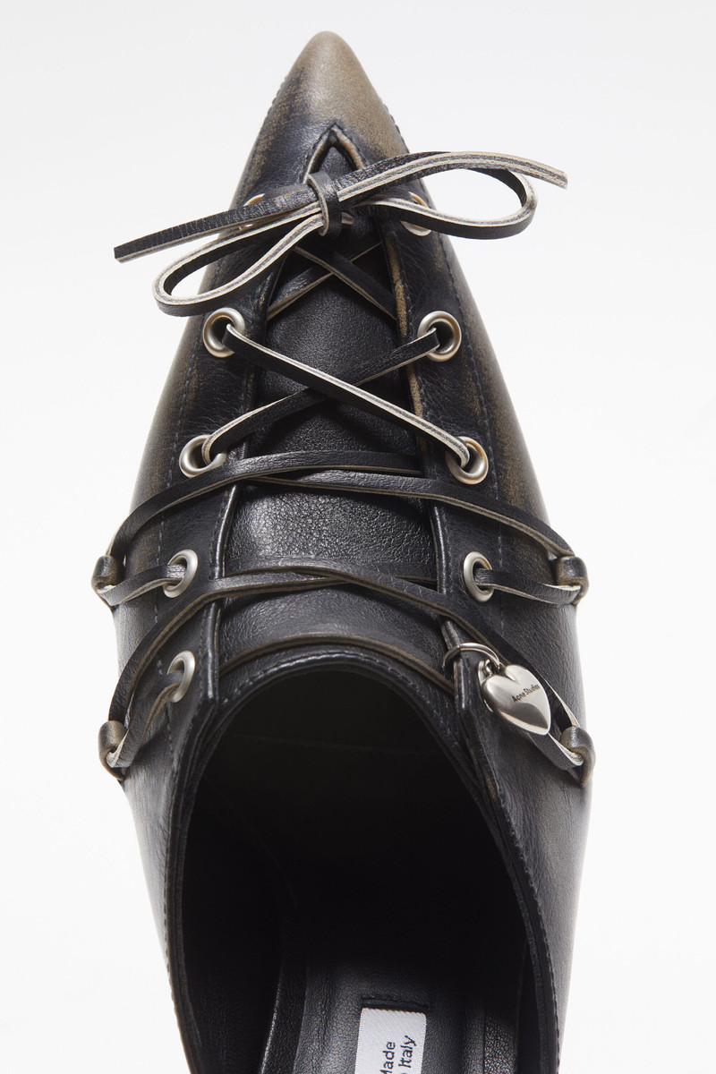 Lace-up heel mule - Black 5