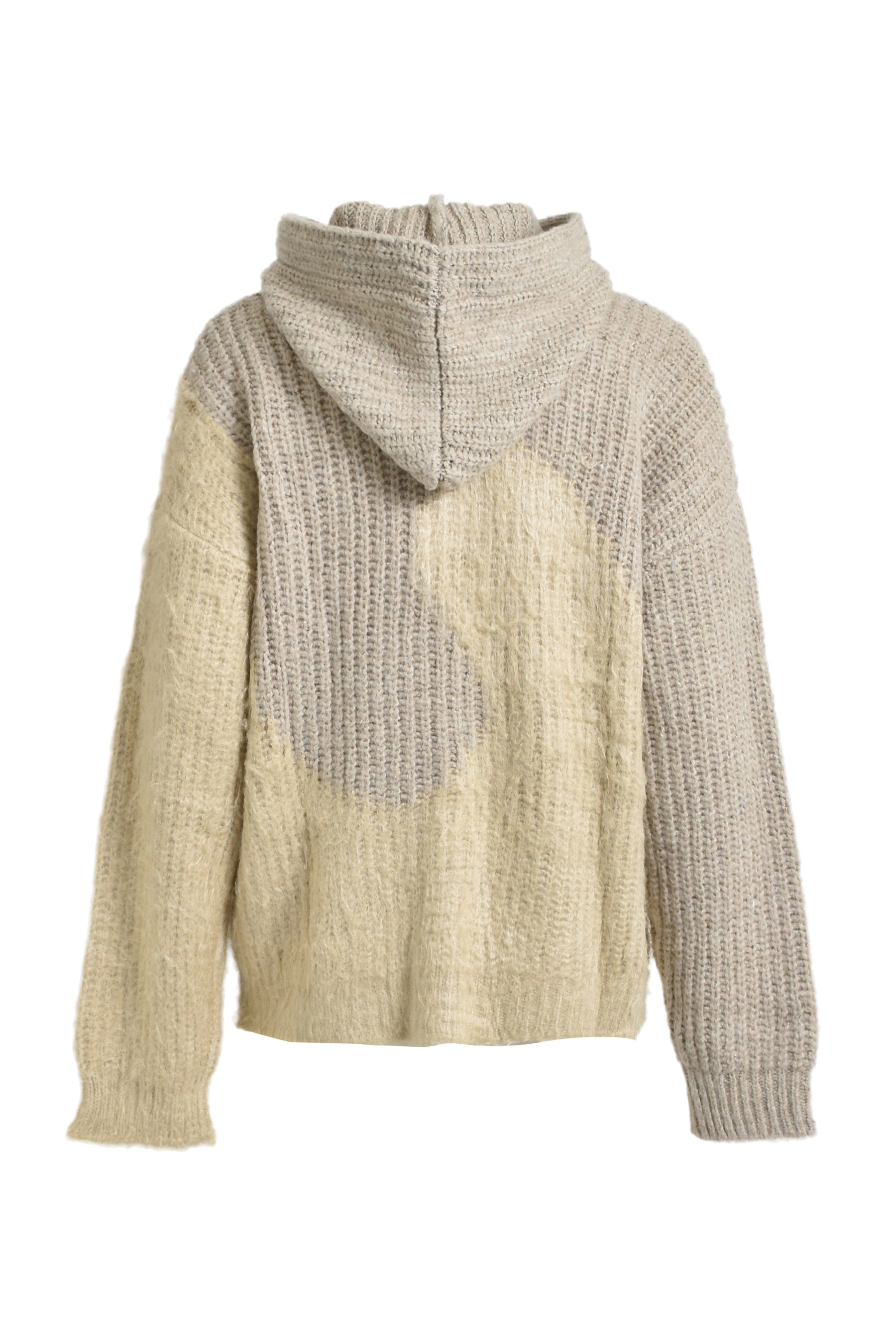 【COSYHARU】1992 Boucle embroidered hoodie ERL SILK SWIRL HOODIE KNIT / GRY | nubiantokyo | REVERSIBLE