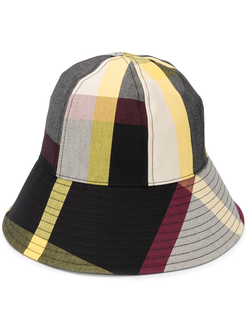 check print bucket hat - 1