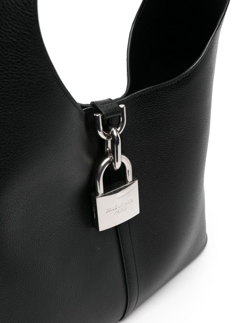 medium Locker leather shoulder bag - 4