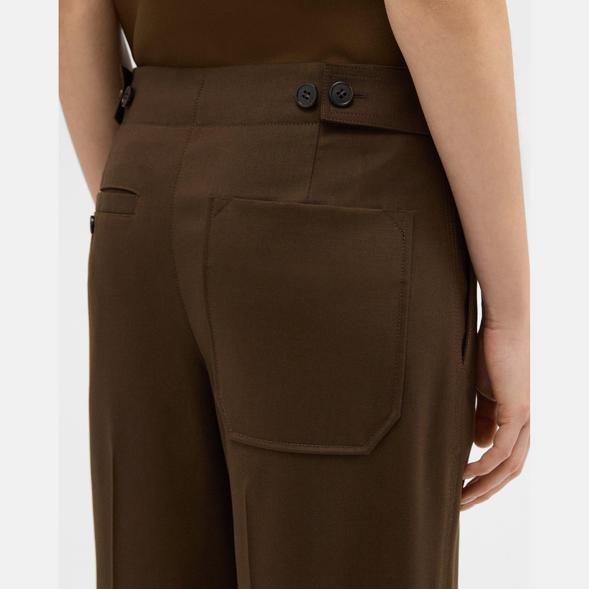 Adjustable Wool Gabardine Pant - 5