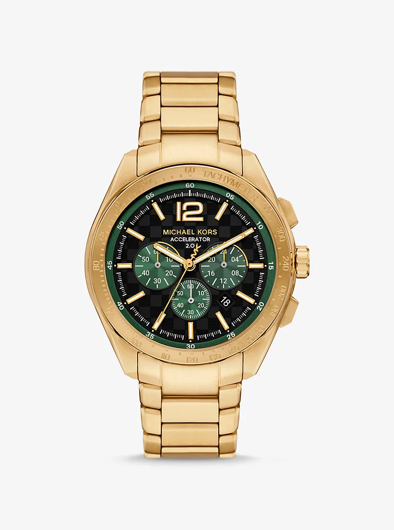 Oversized Accelerator 2.0 Gold-Tone Watch - 1