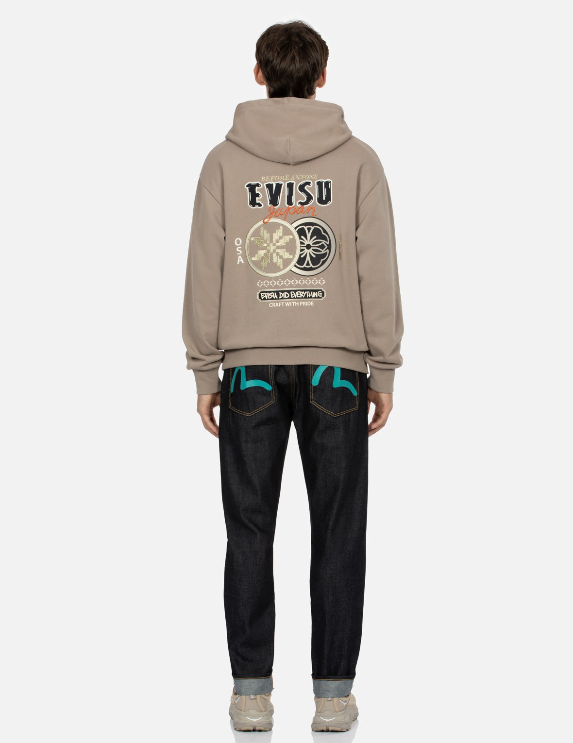 Seagull Print Carrot Fit Denim Jeans #2017 - 5