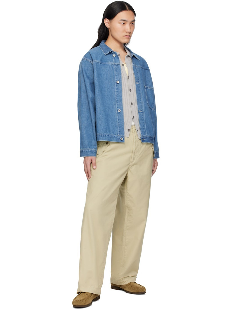 Nanamica Blue Short Denim Jacket outlook