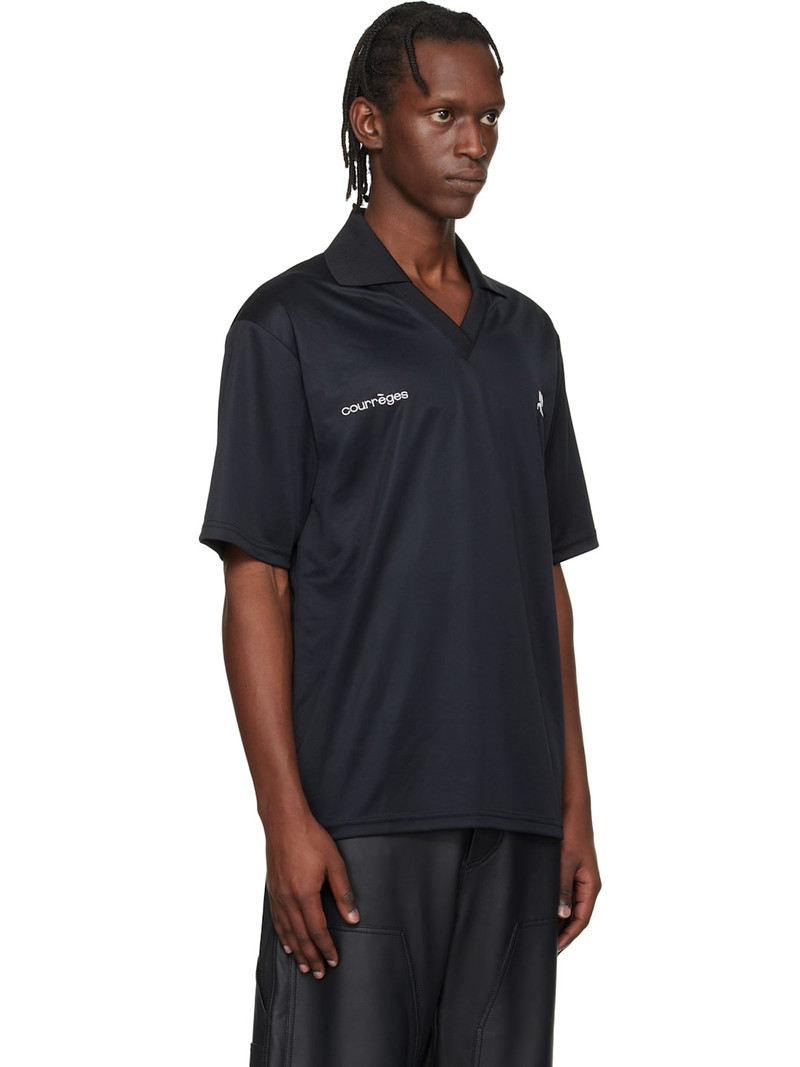 Black Oversized Sports Polo 2