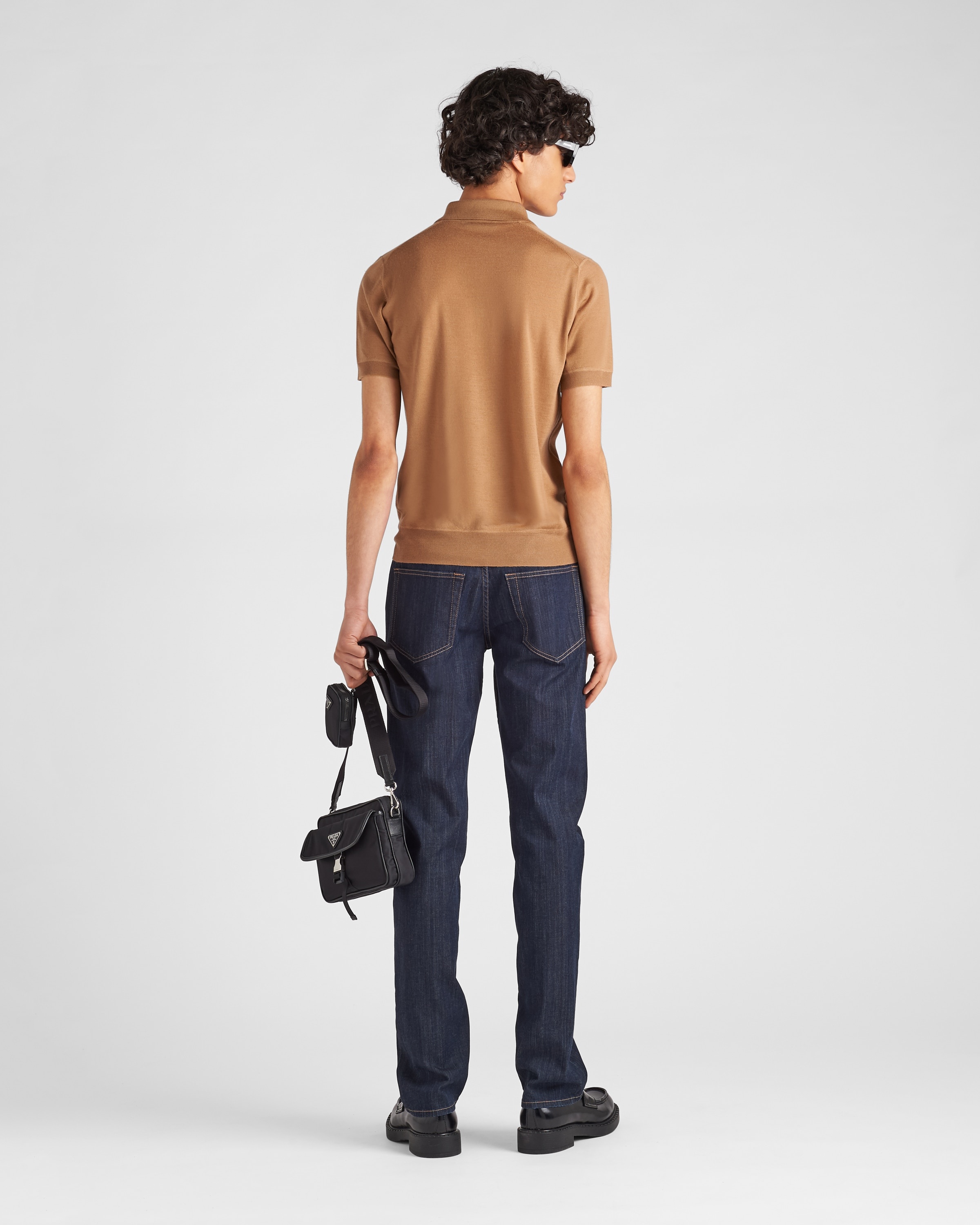 Five-pocket stretch-denim trousers - 5