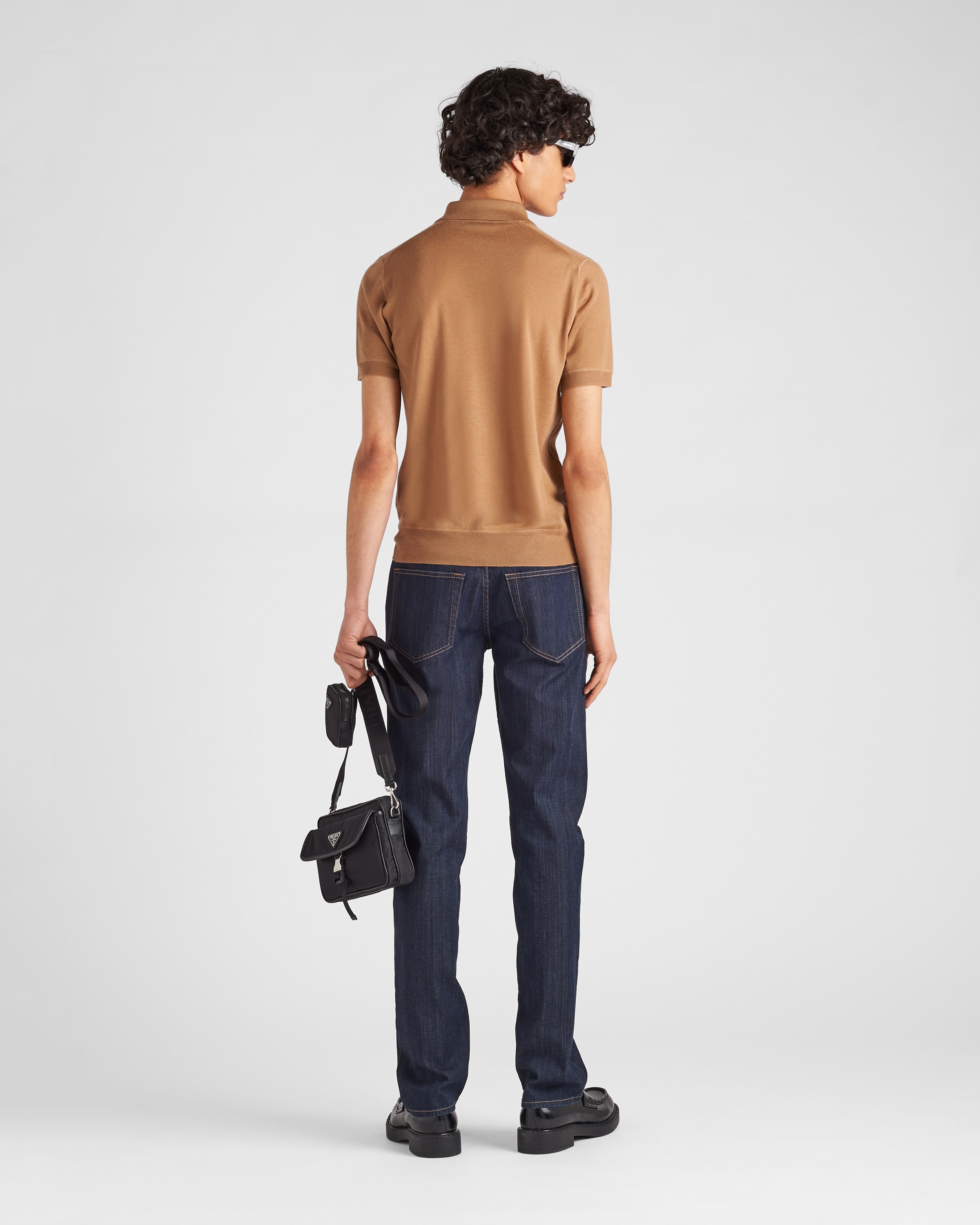 Five-pocket stretch-denim trousers - 5