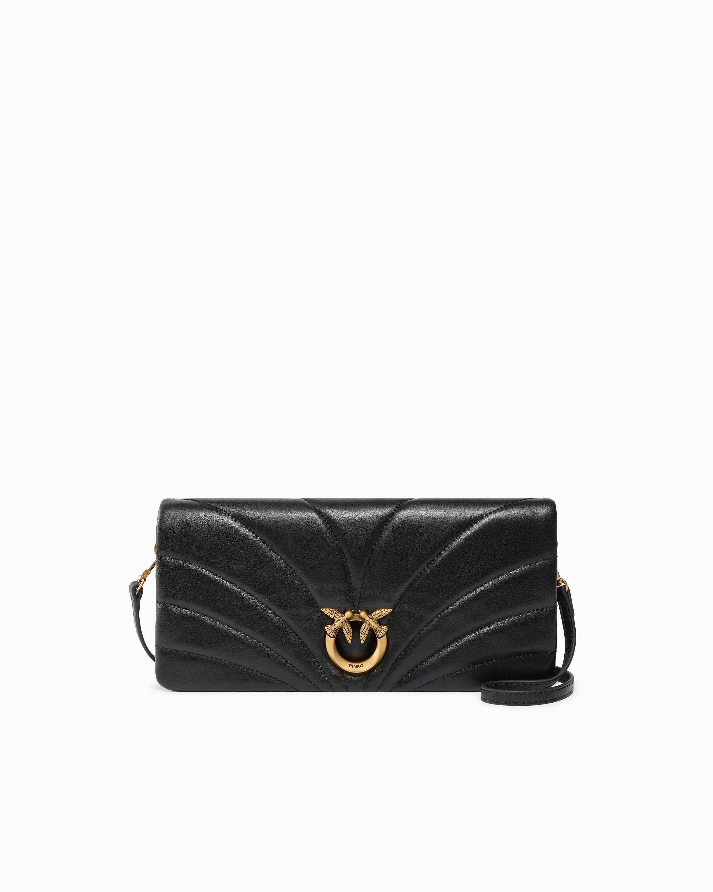 LOVE BAG CLICK HORIZONTAL MEDIUM CROSSBODY CLUTCH IN QUILTED NAPPA LEATHER - 1
