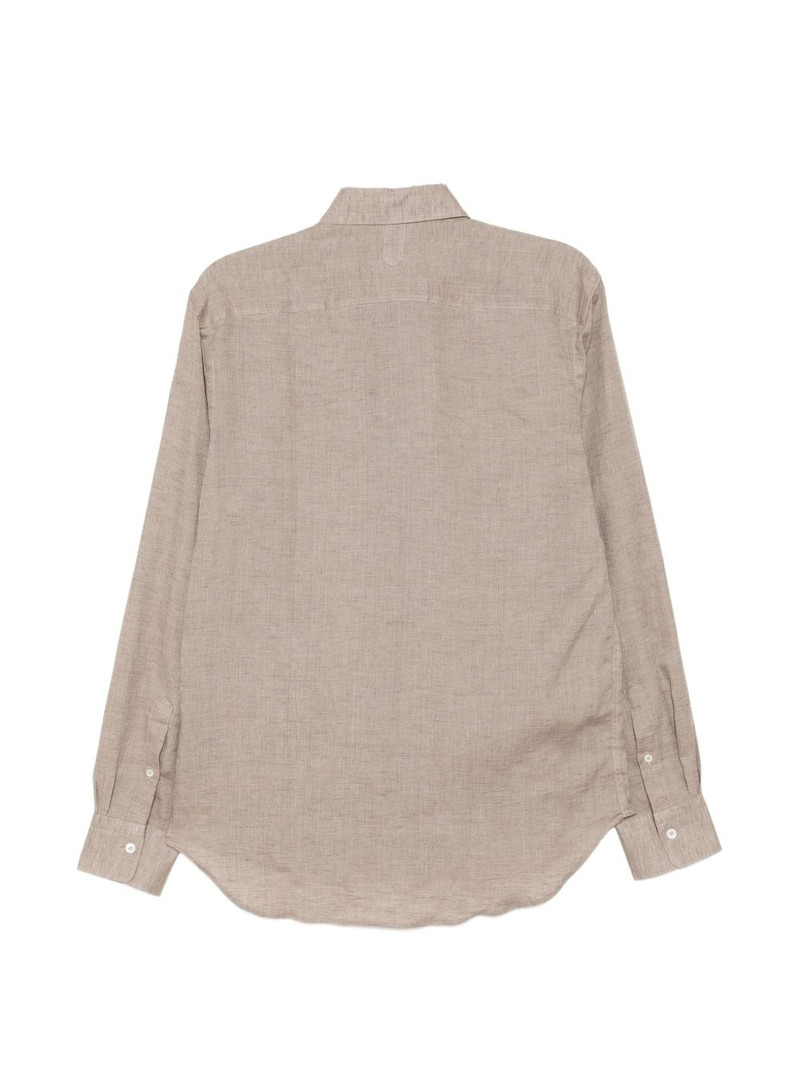 Canali linen button-up shirt outlook