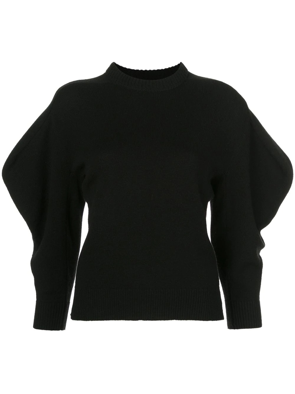 cashmere draped sleeve jumper - 1