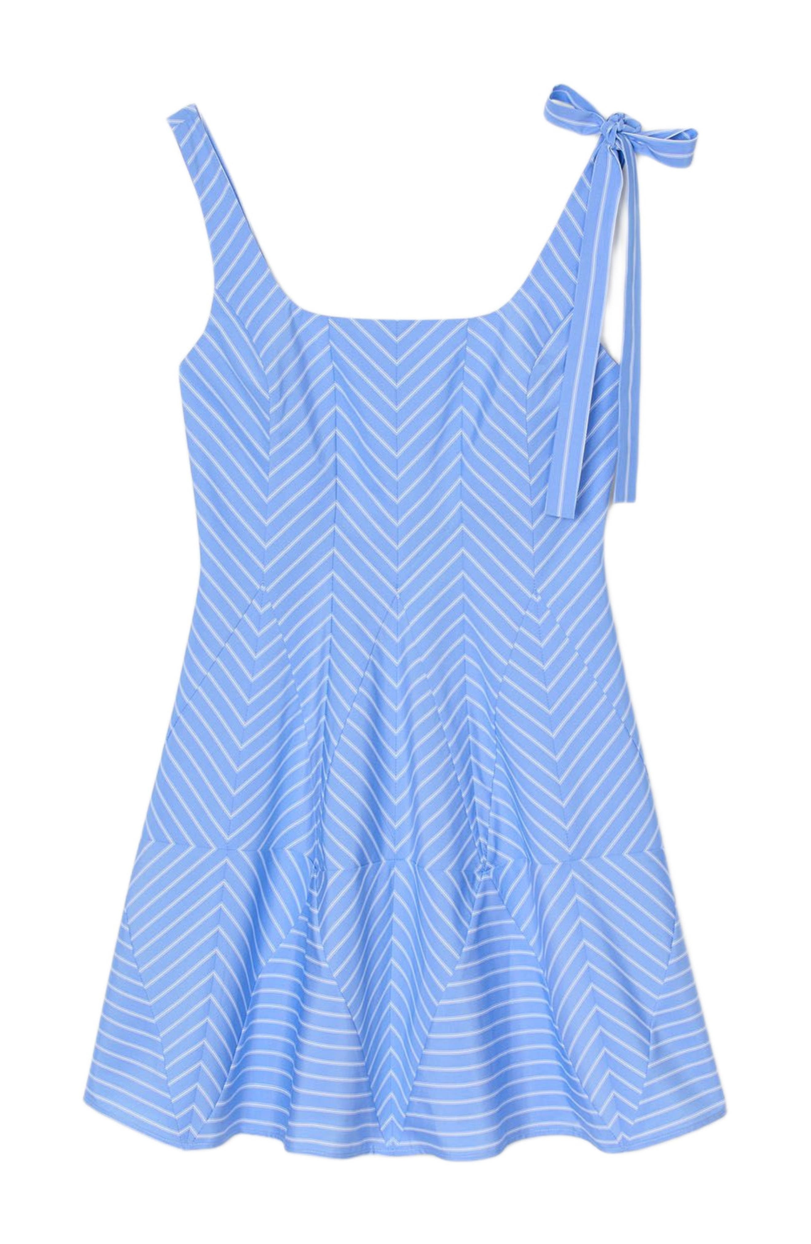 SANDRO Short striped dress in Blu /White at Nordstrom - 5