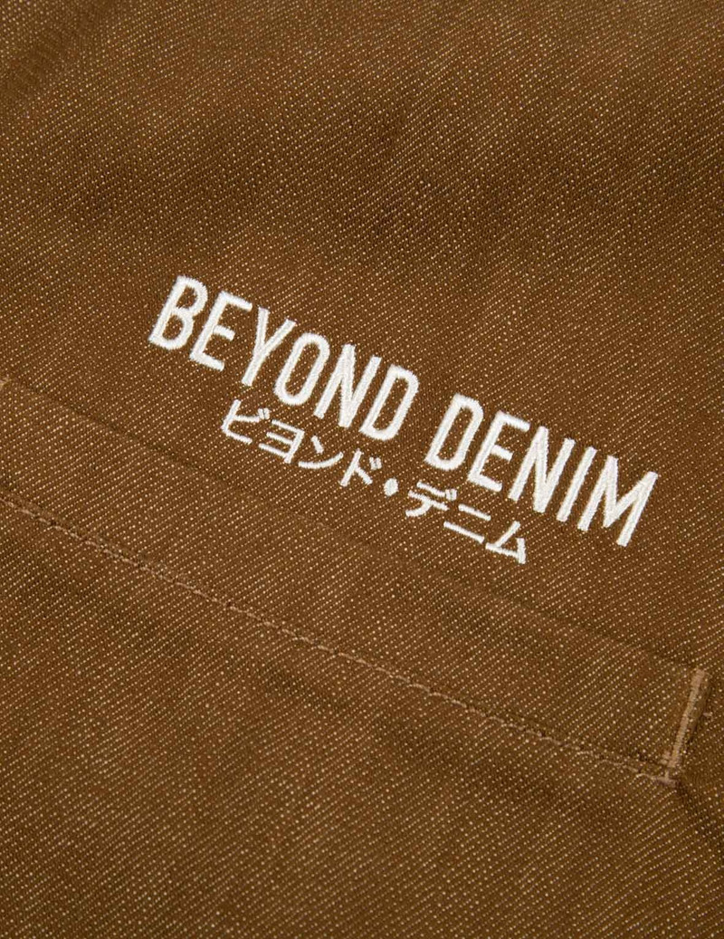 Sashiko Logo Embroidered Denim Shirt Jacket 10