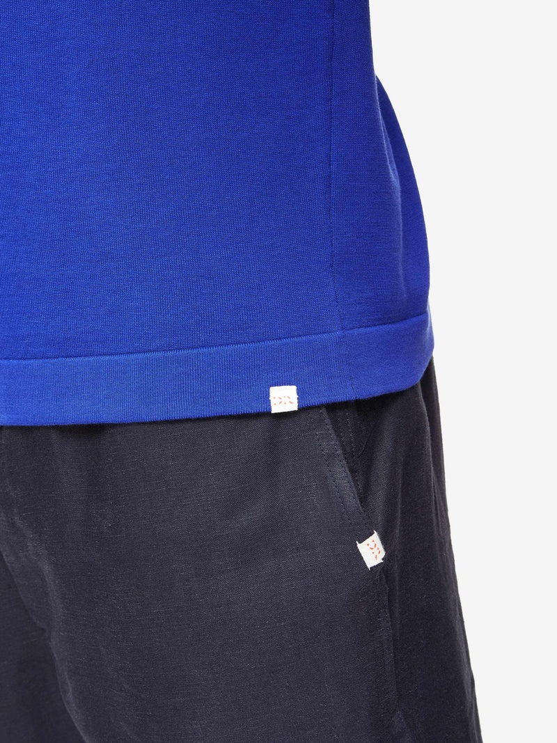 Men's Sweater Jacob Sea Island Cotton Blue - 7