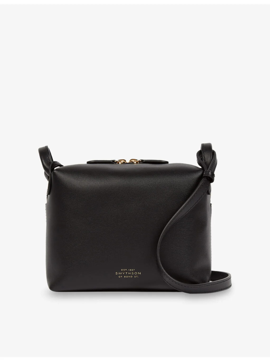 Milton Branded Leather Cross-Body Bag - 1