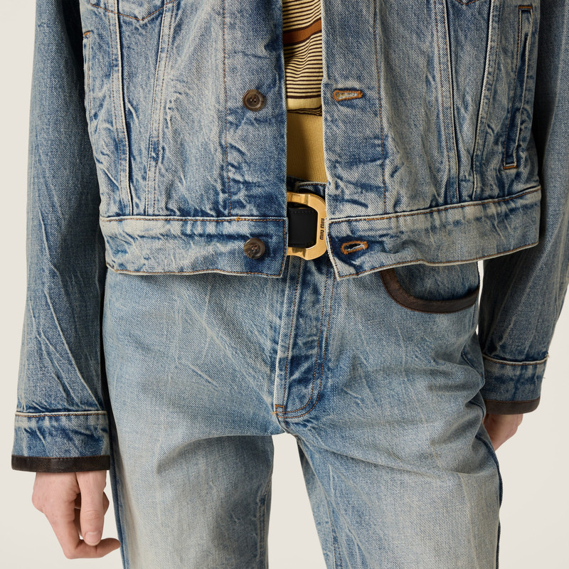 Denim blouson jacket 5