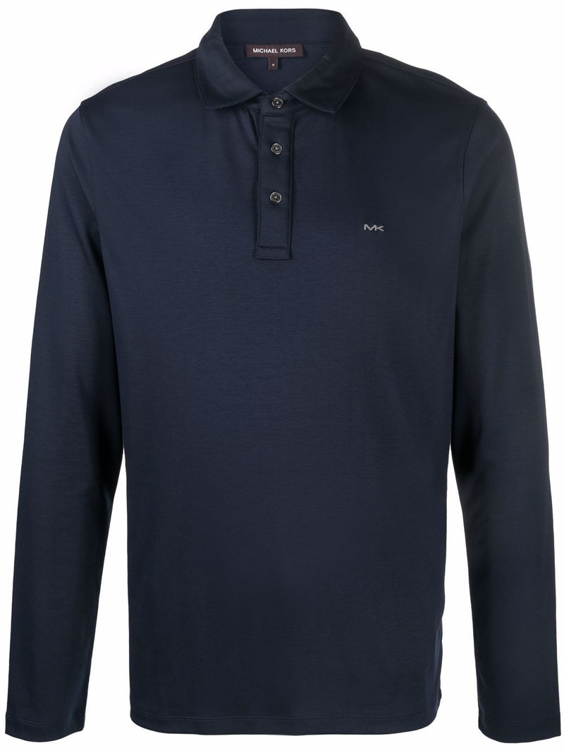 embroidered-logo polo shirt 1