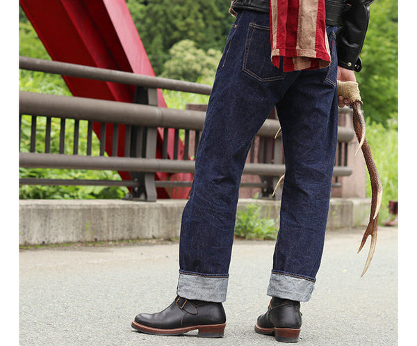 LK-003 Wabash Engineer Boots Horween CXL Black - 8