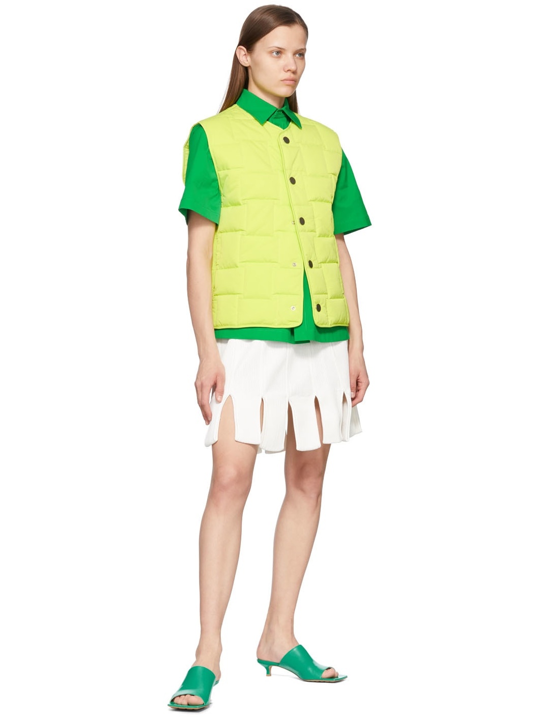 Green Stretch Mules - 5