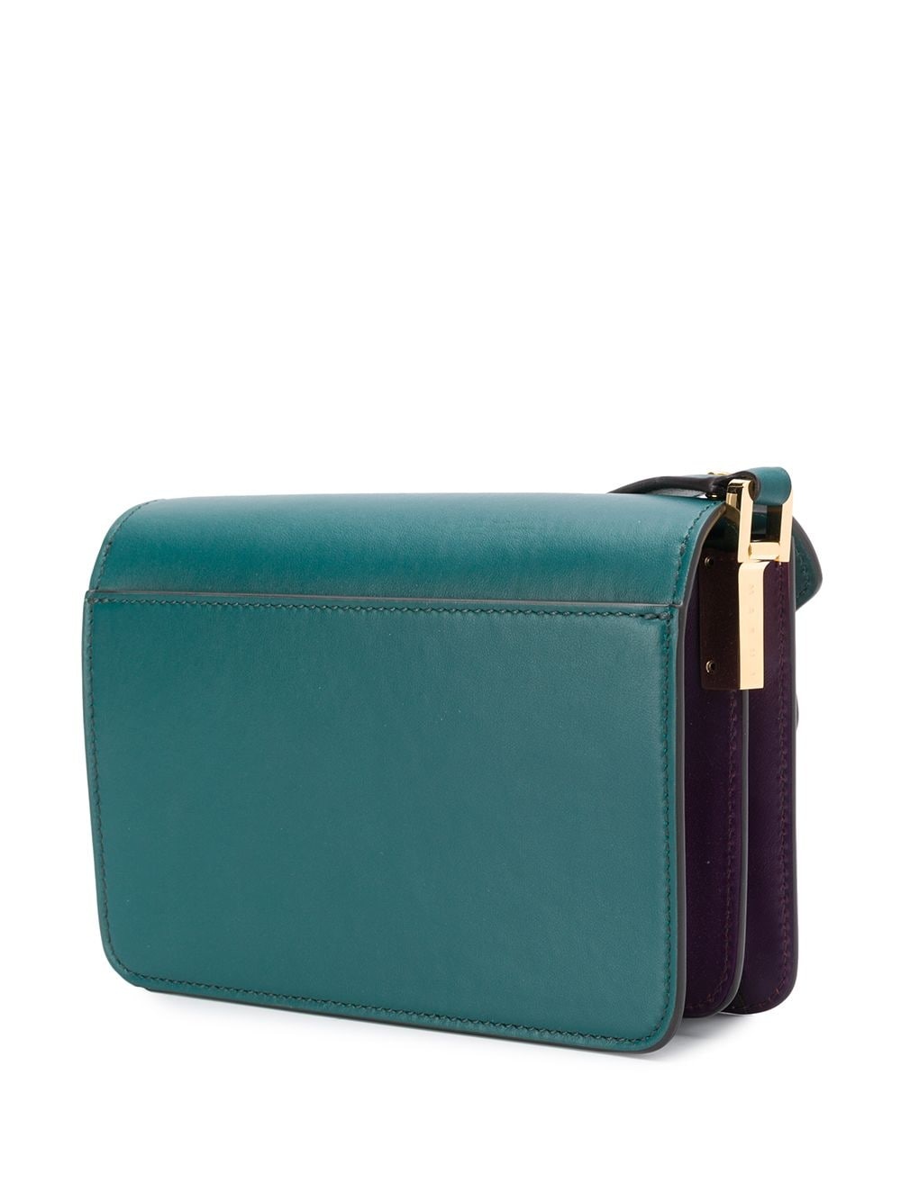 flap colour-block shoulder bag - 3