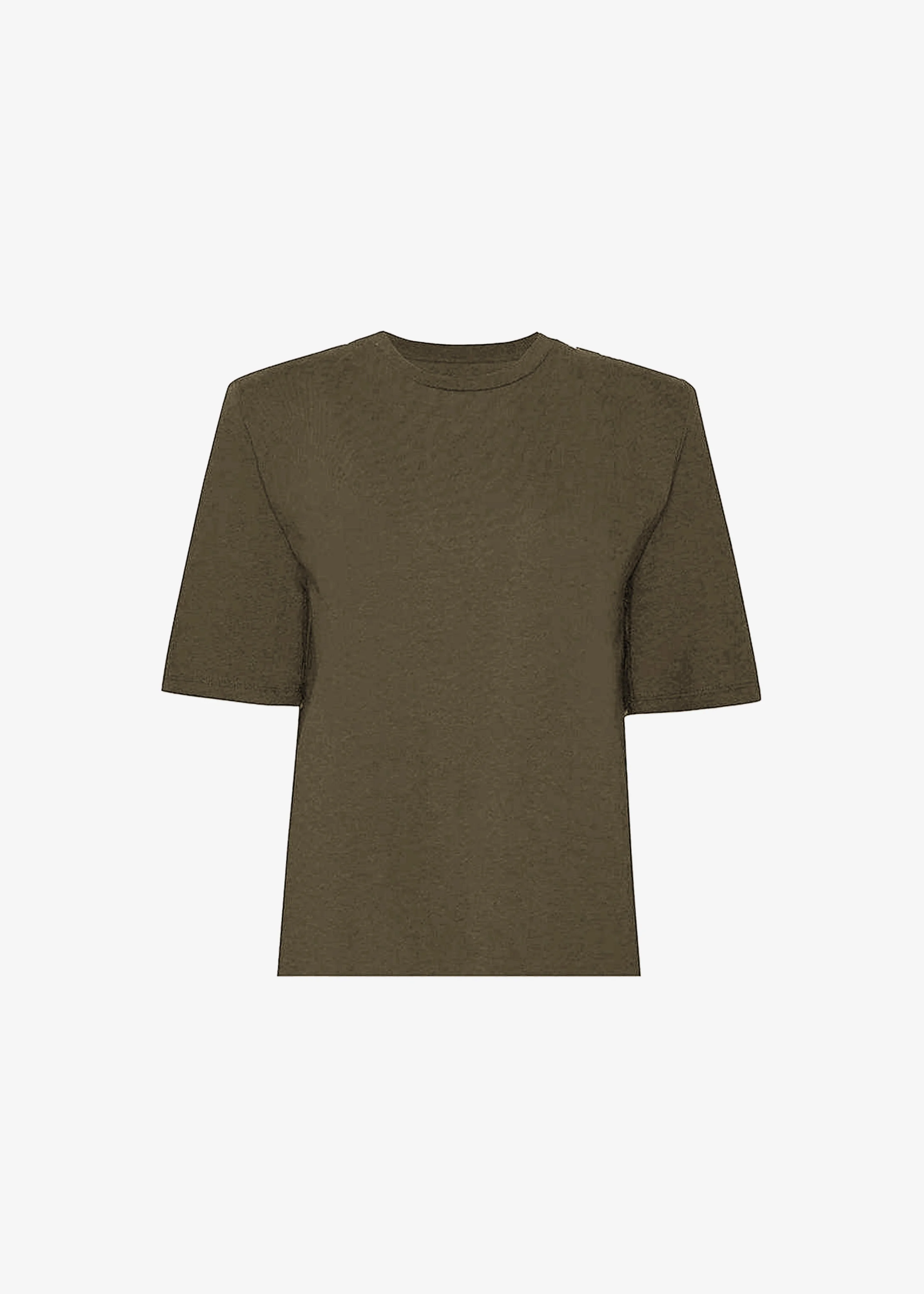 Carrington Padded Shoulder Tee - Olive - 1