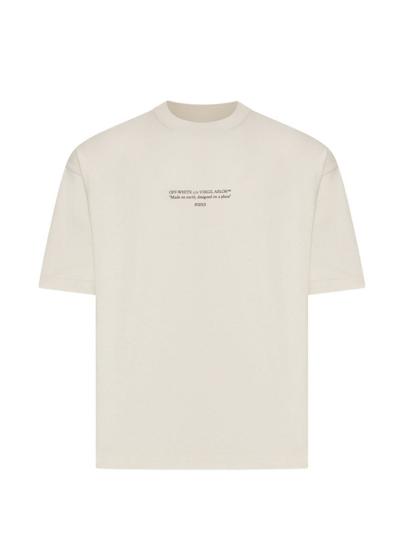 slogan-print T-shirt 1