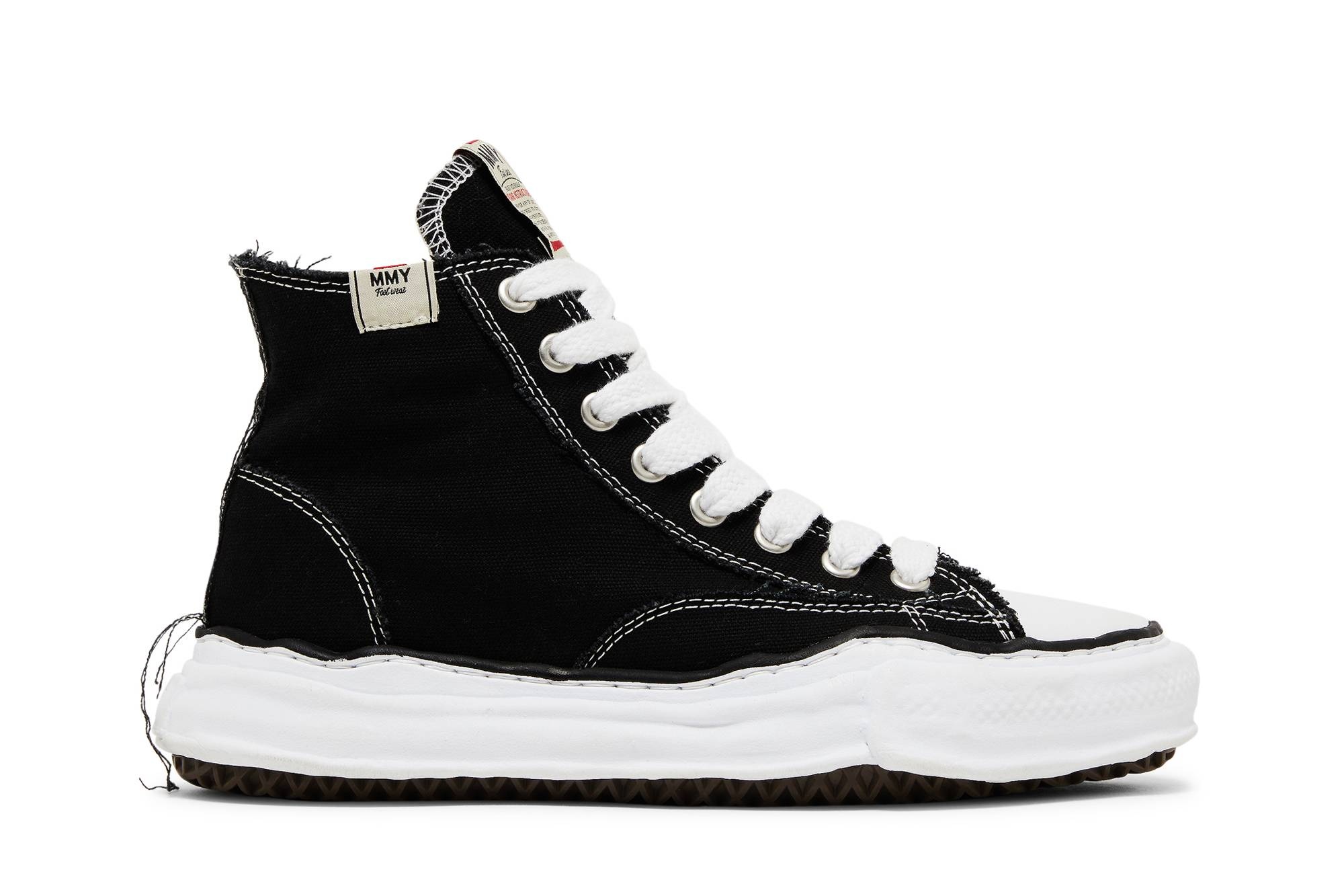Maison Mihara Yasuhiro Peterson OG Sole Canvas High 'Black White' - 1