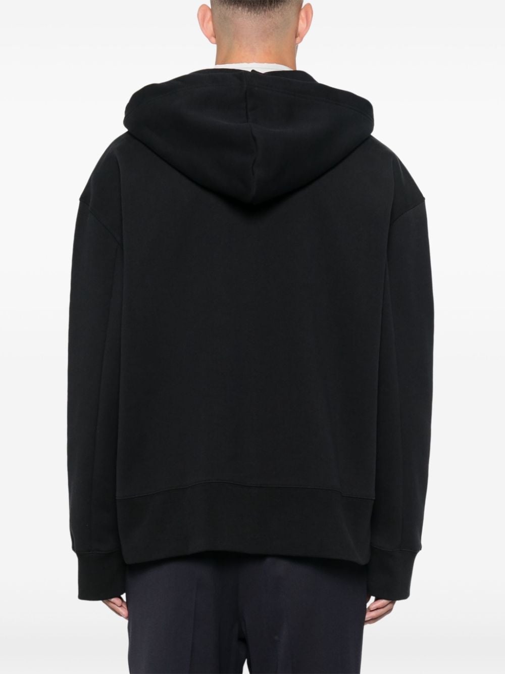 logo-print zip-up hoodie - 4