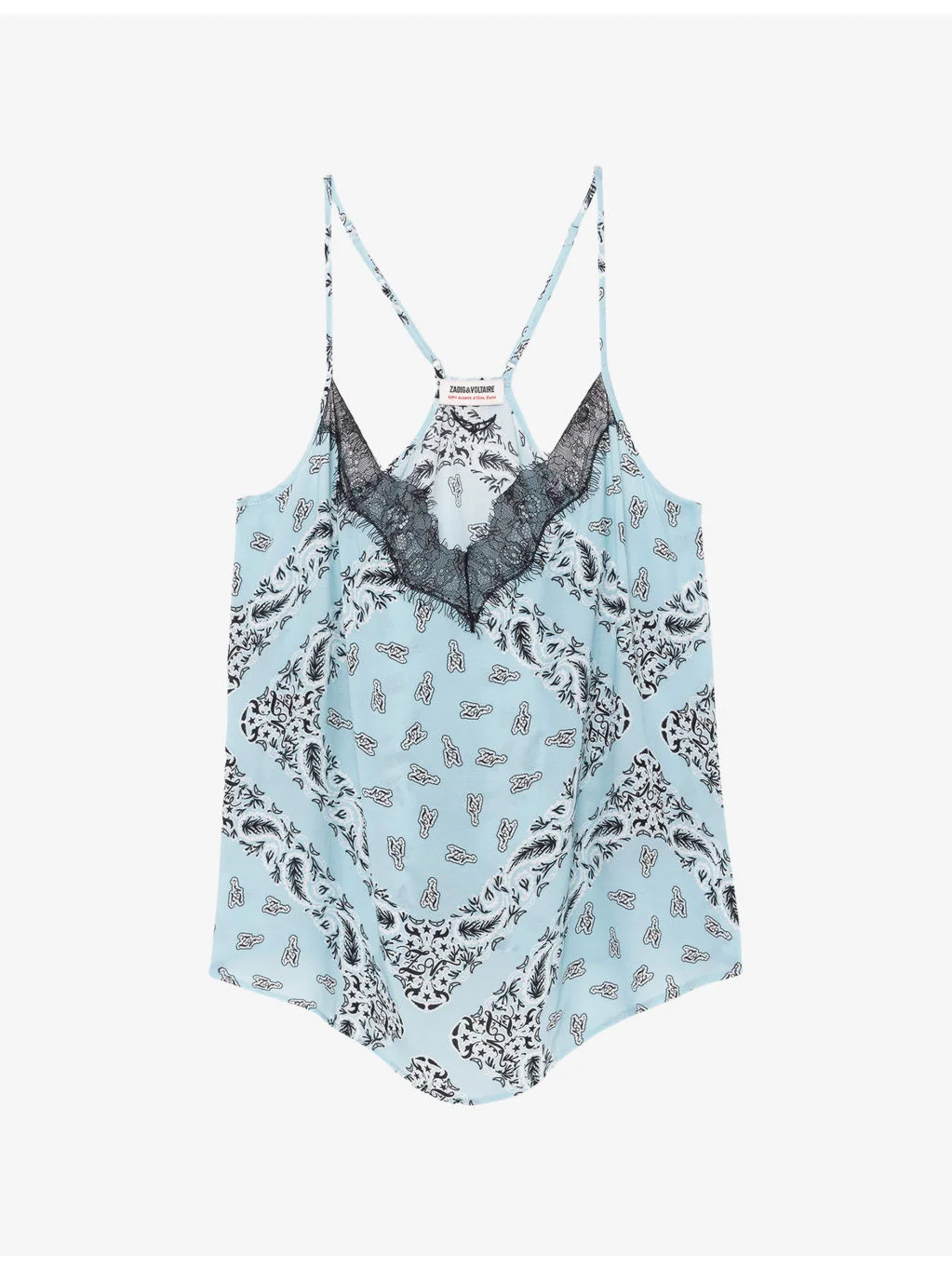 Cespa V-Neck Bandana-Print Woven Cami - 1