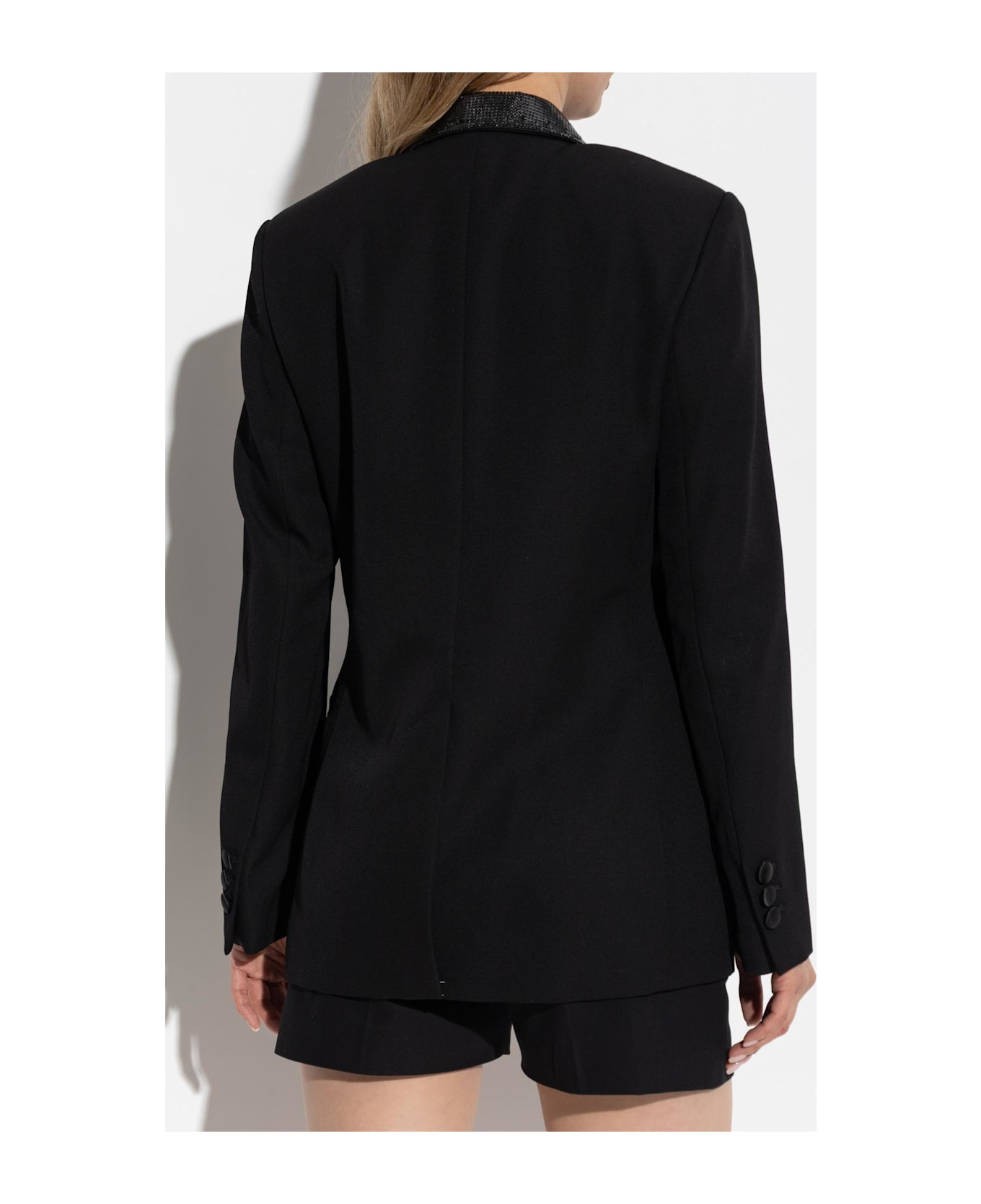 Versace Blazer With Shimmering Appliqués - 4