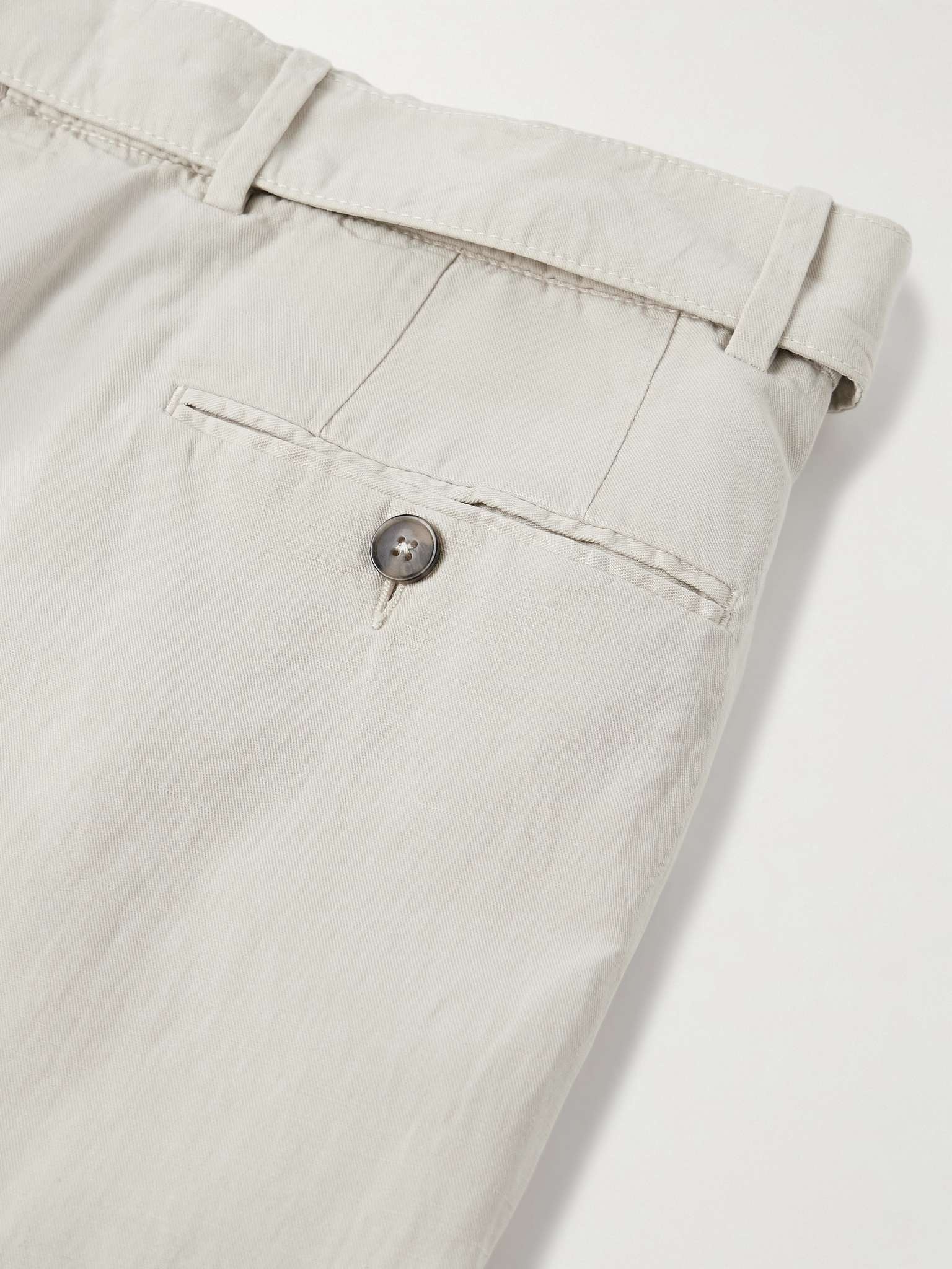 Hugo Straight-Leg Belted Pleated Garment-Dyed Lyocell, Linen and Cotton-Blend Trousers - 5