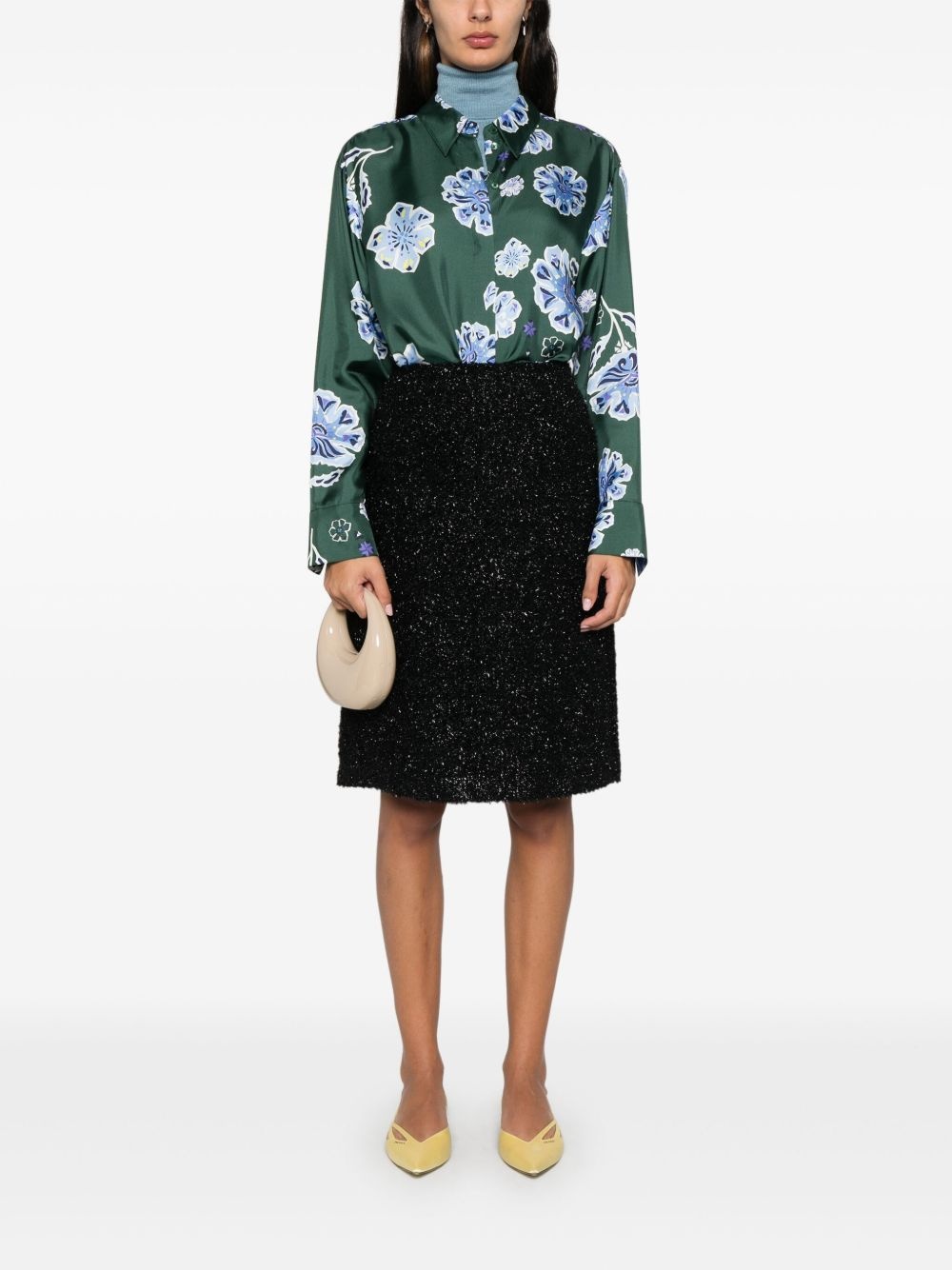 floral-print shirt - 2