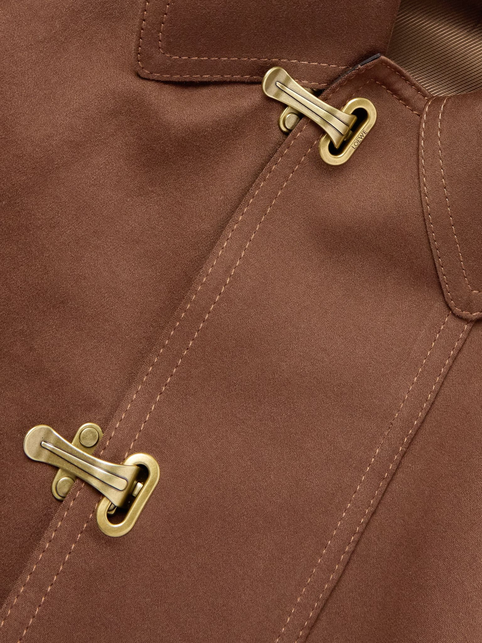 Logo-Appliquéd Cotton-Twill Jacket Brown - 5