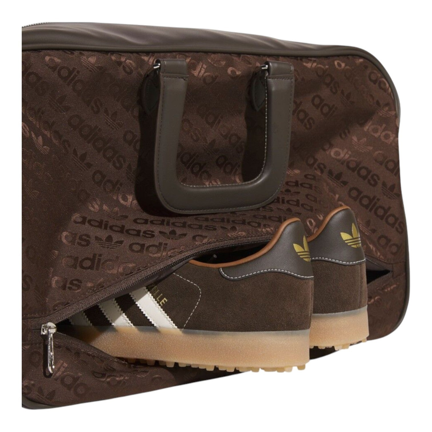 adidas Monogram Boston Bag 'Brown' JM9978 - 4