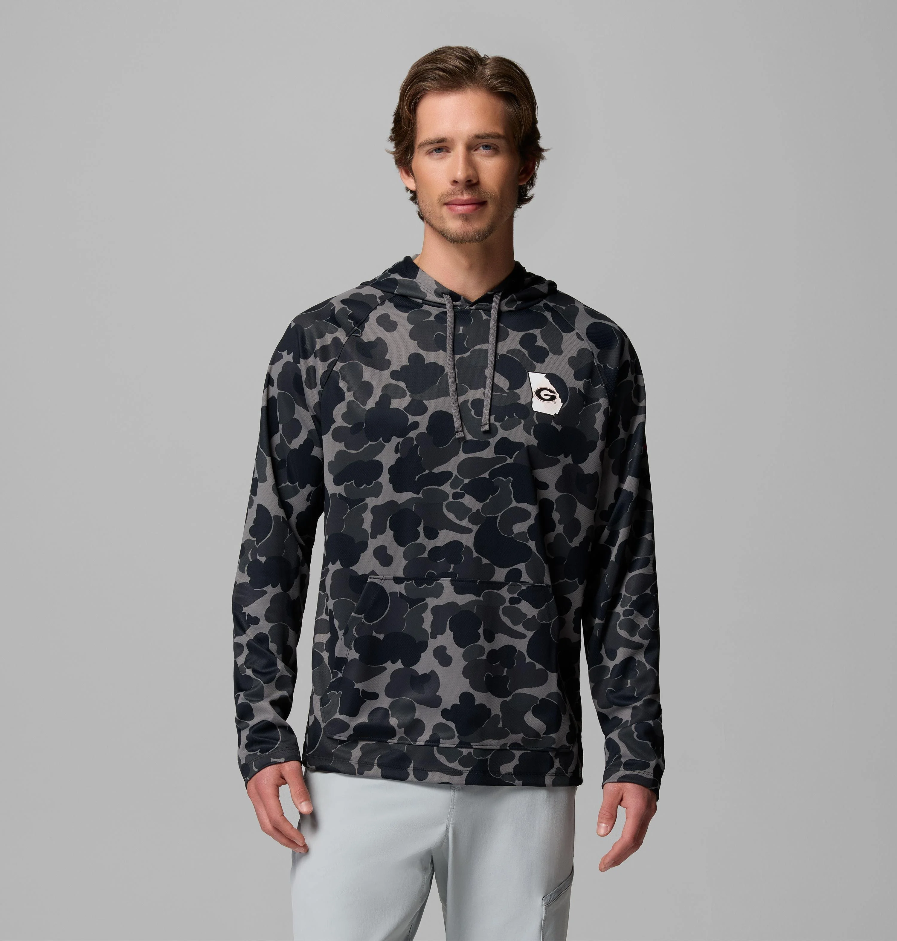 Men's Collegiate Wild Cast Camp Hoodie - Georgia - 1