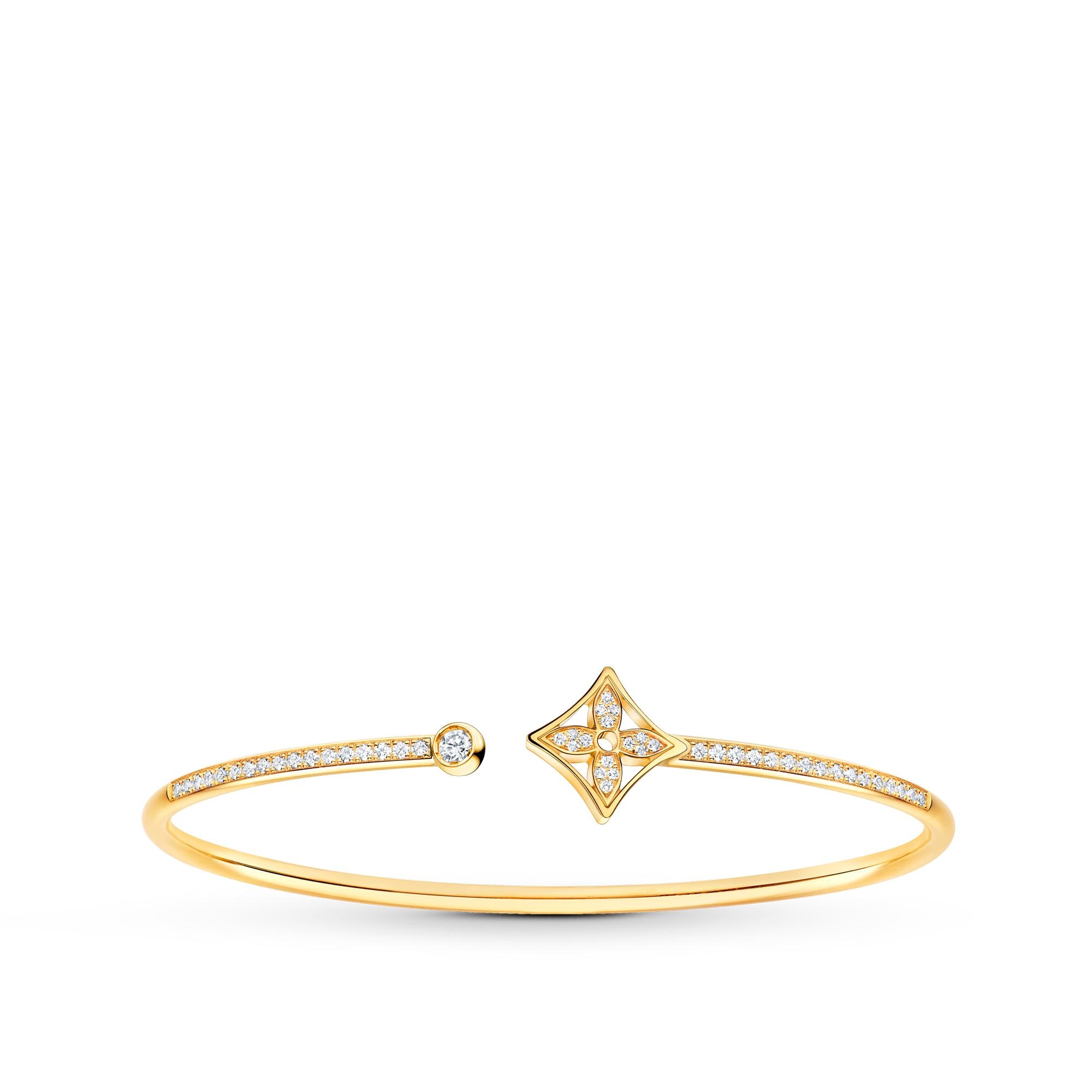 Idylle Blossom Twist Bracelet, Yellow Gold And Diamonds - 1