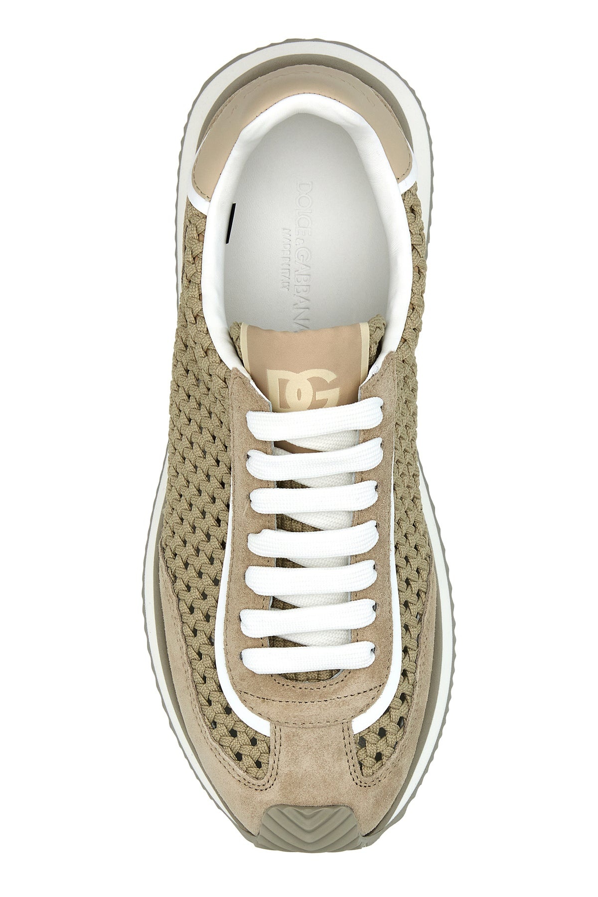 Cappuccino fabric sneakers - 4