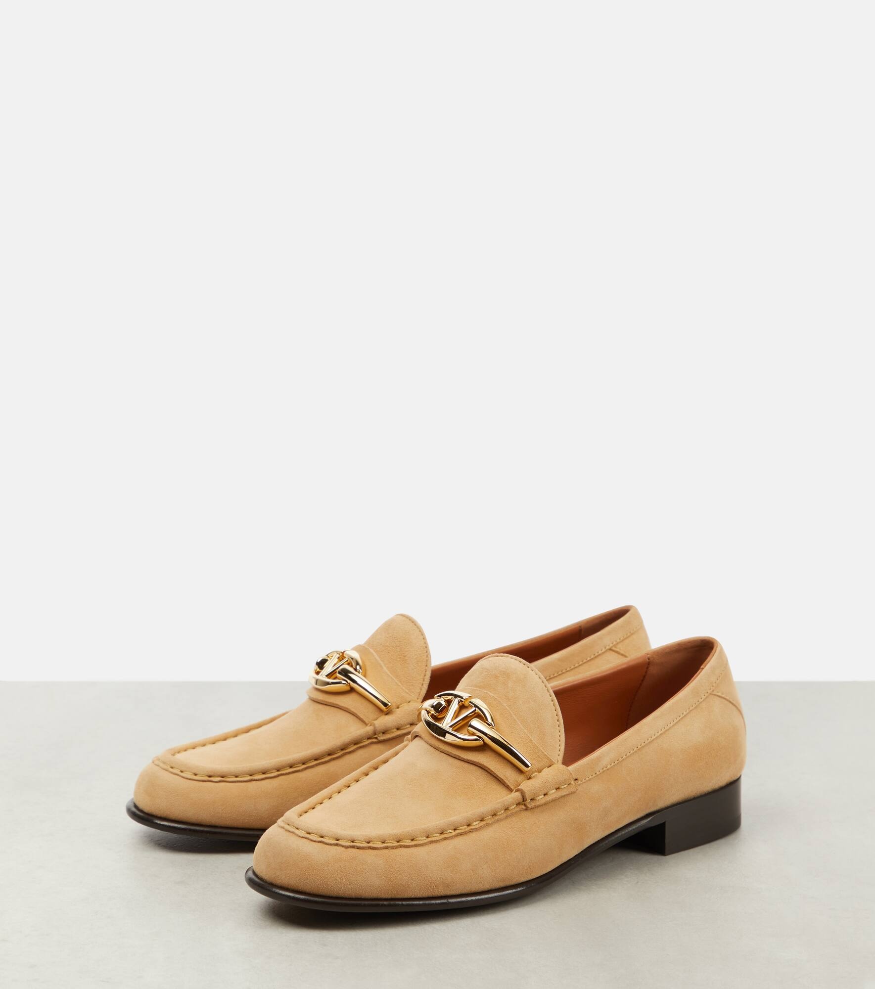 VLogo Signature suede loafers - 5