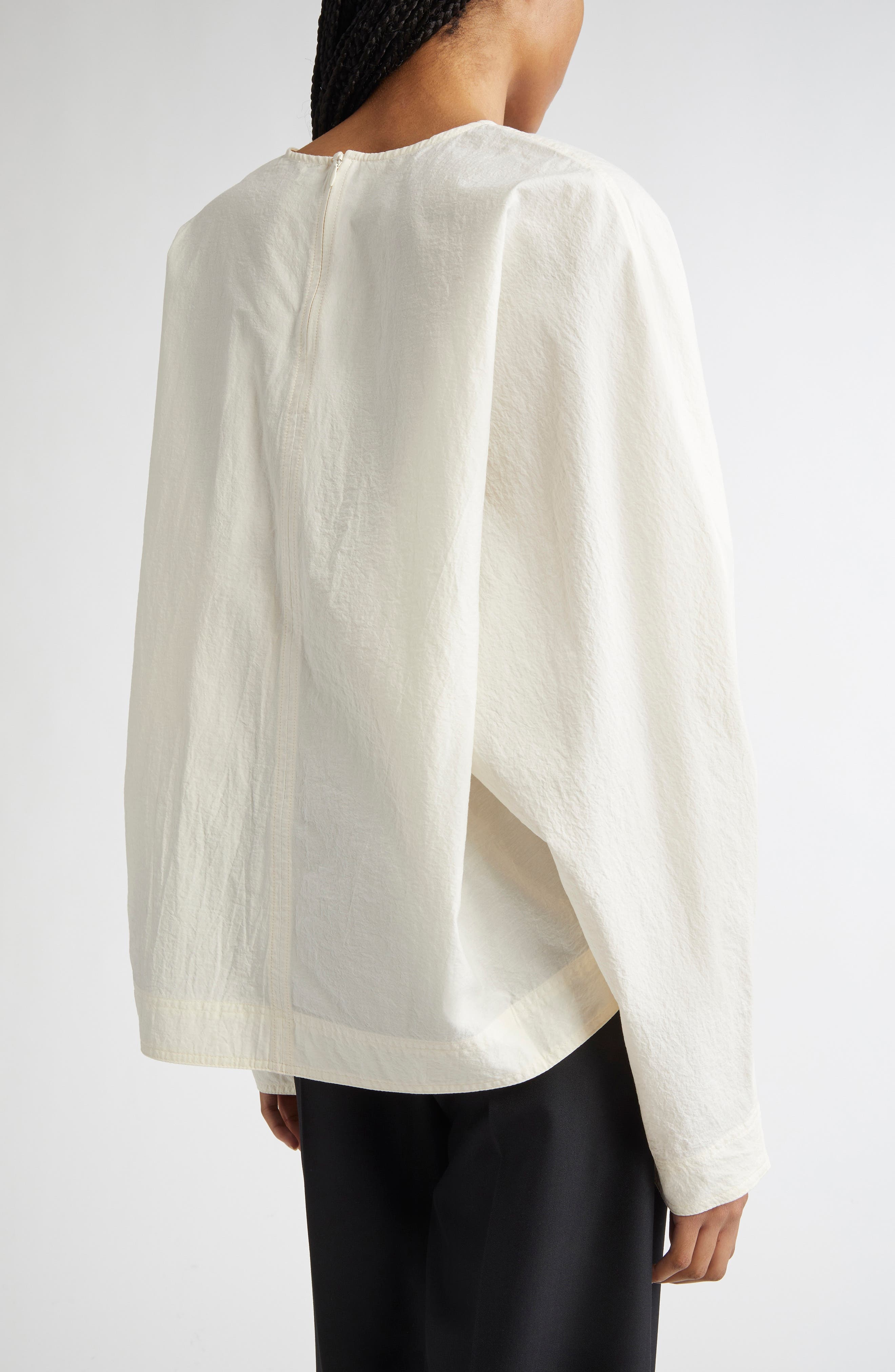 TOTEME Balloon Sleeve Top in Off White at Nordstrom - 3