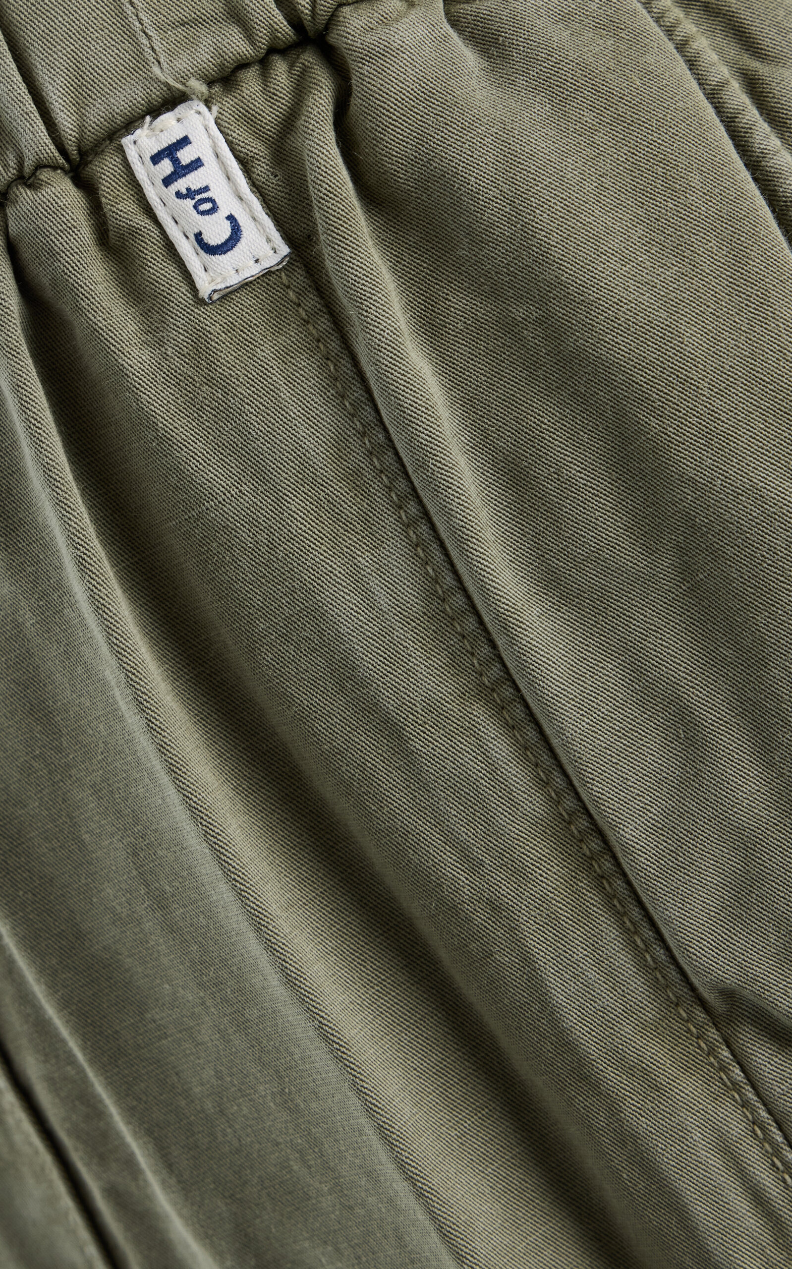 Aurora Cotton-Flax Drawstring Pants green - 5