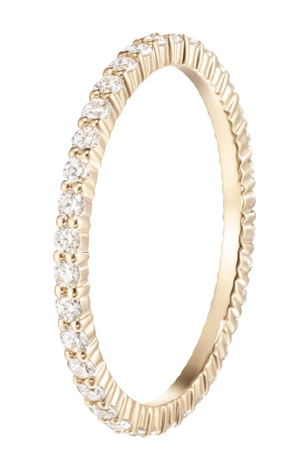Diamond Sadie Eternity Band - Yellow Gold - 1.5mm - 1
