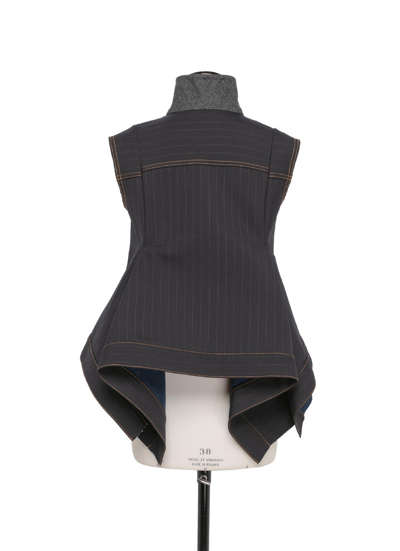 Chalk Stripe Bonding Vest 3
