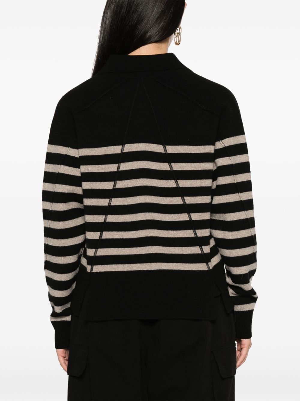 Bridget striped polo jumper - 4