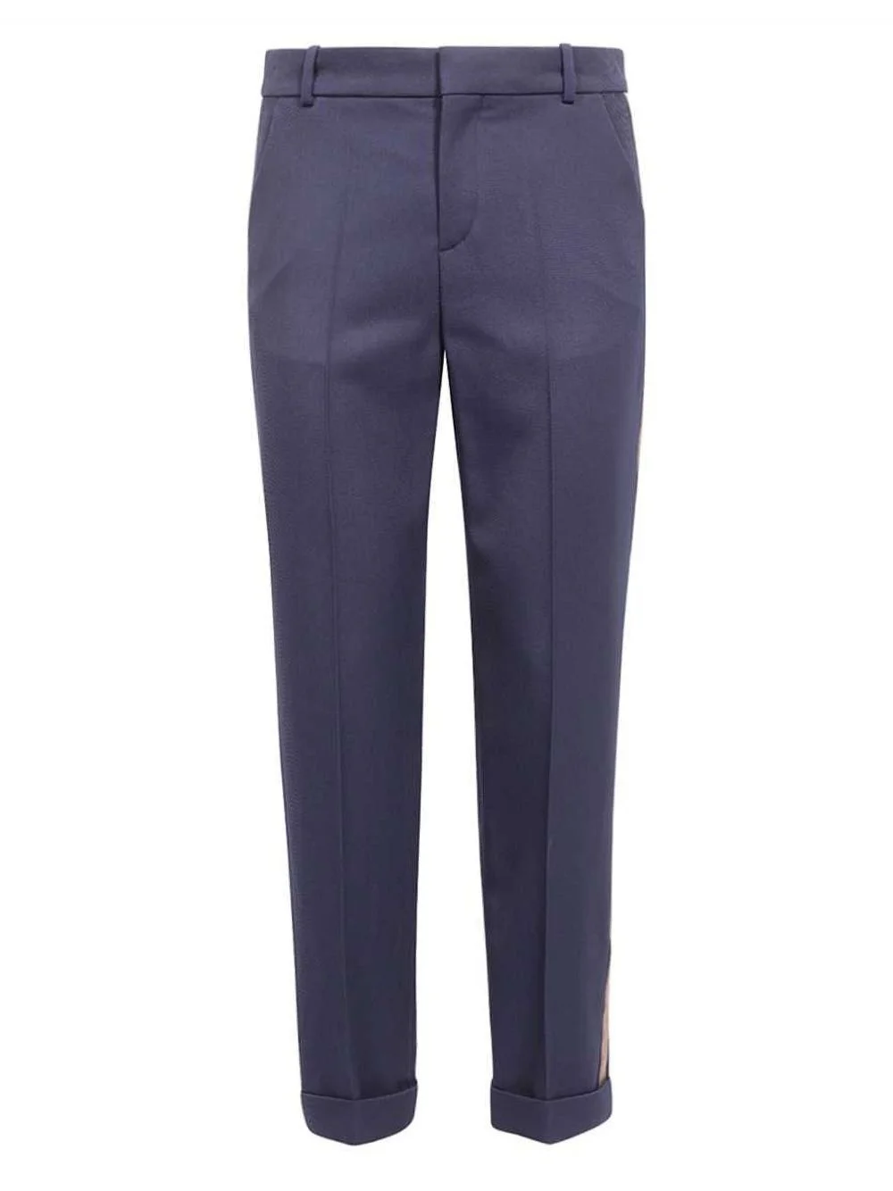 logo-tape trousers - 1