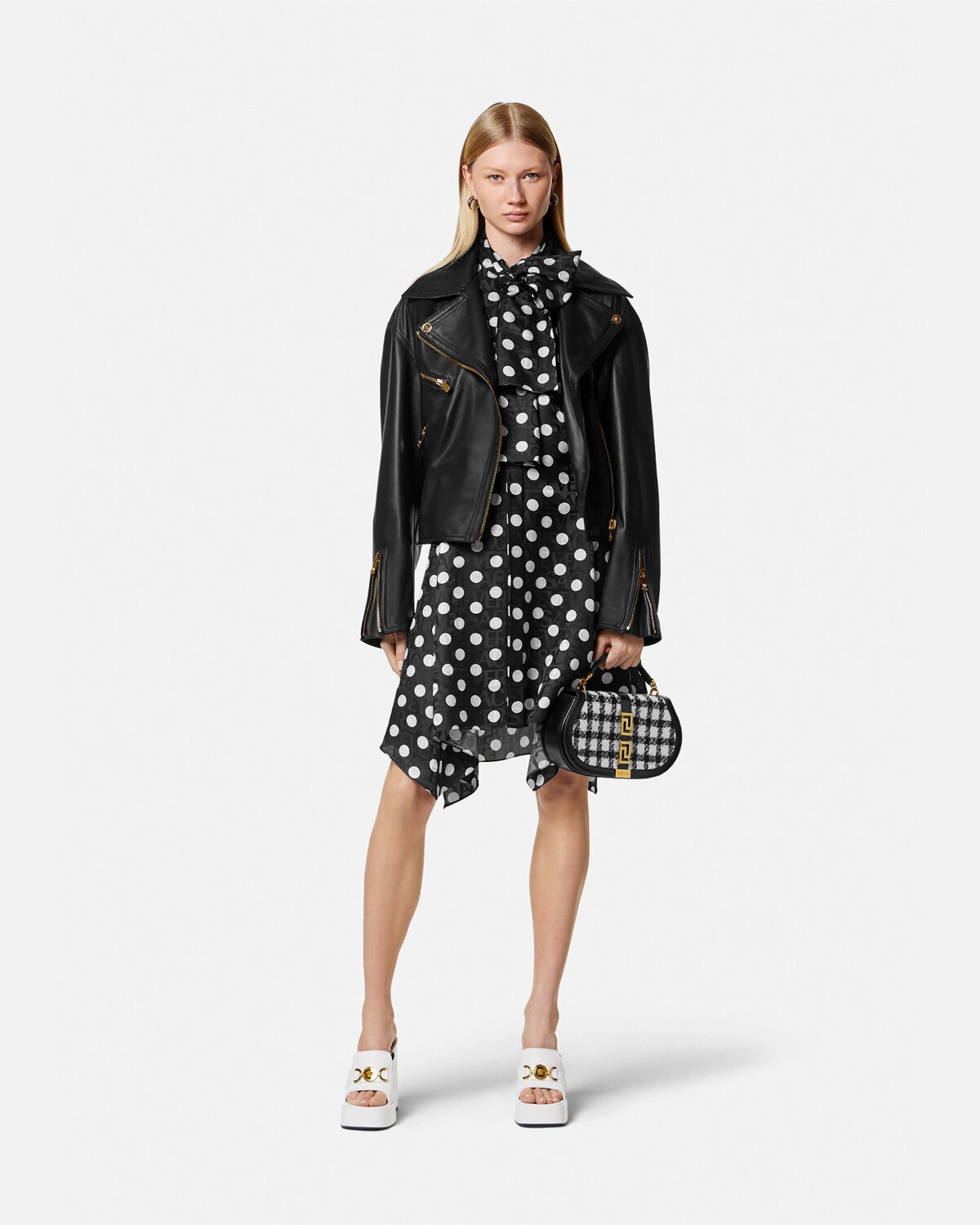 Polka Dot Shirt Dress - 2