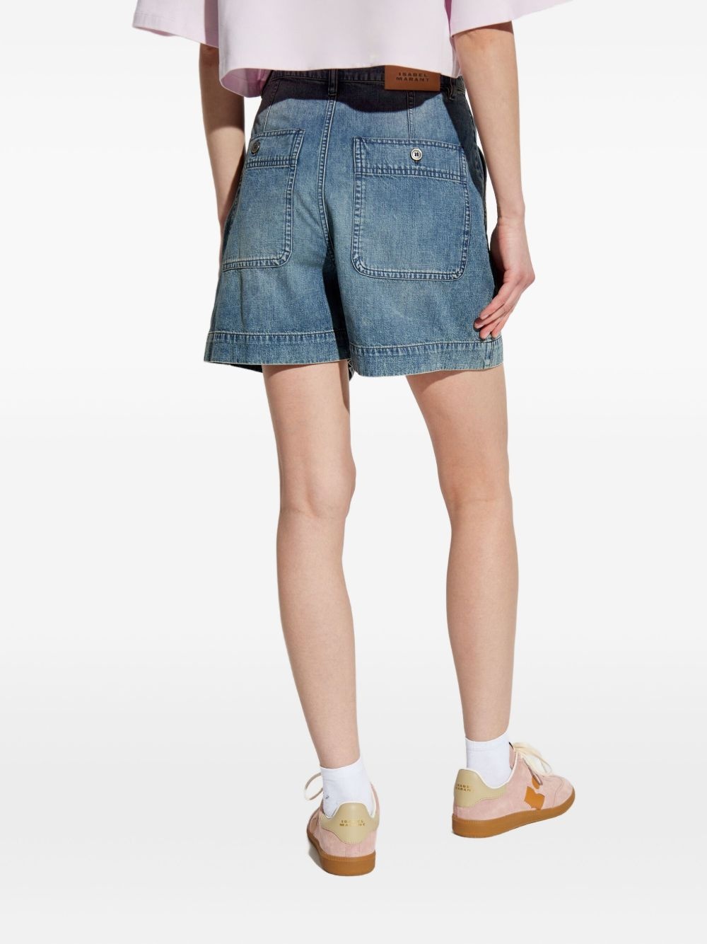 pleated pocket shorts - 4