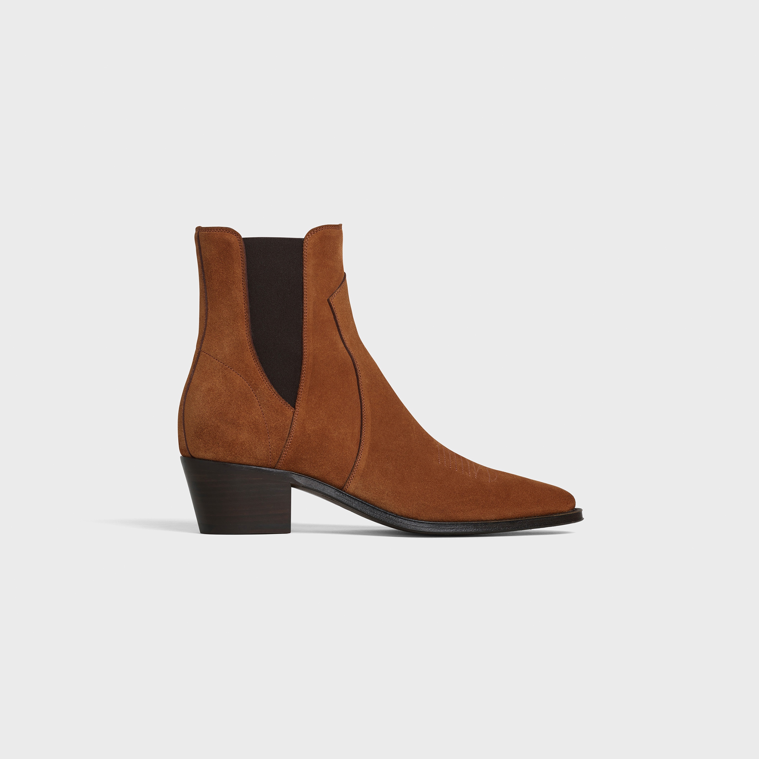 CELINE CAMARGUE WESTERN CHELSEA BOOT  IN  SUEDE CALFSKIN - 1