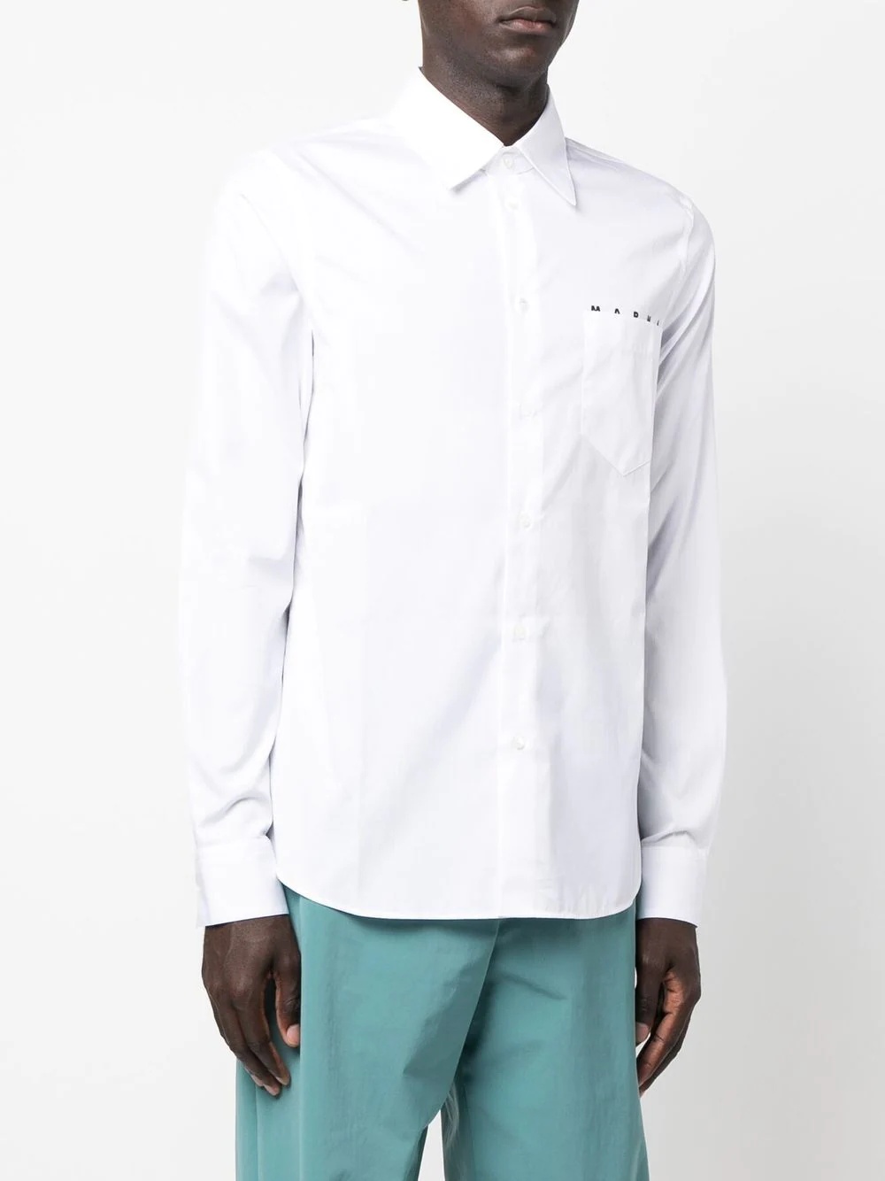 logo button-down shirt - 3