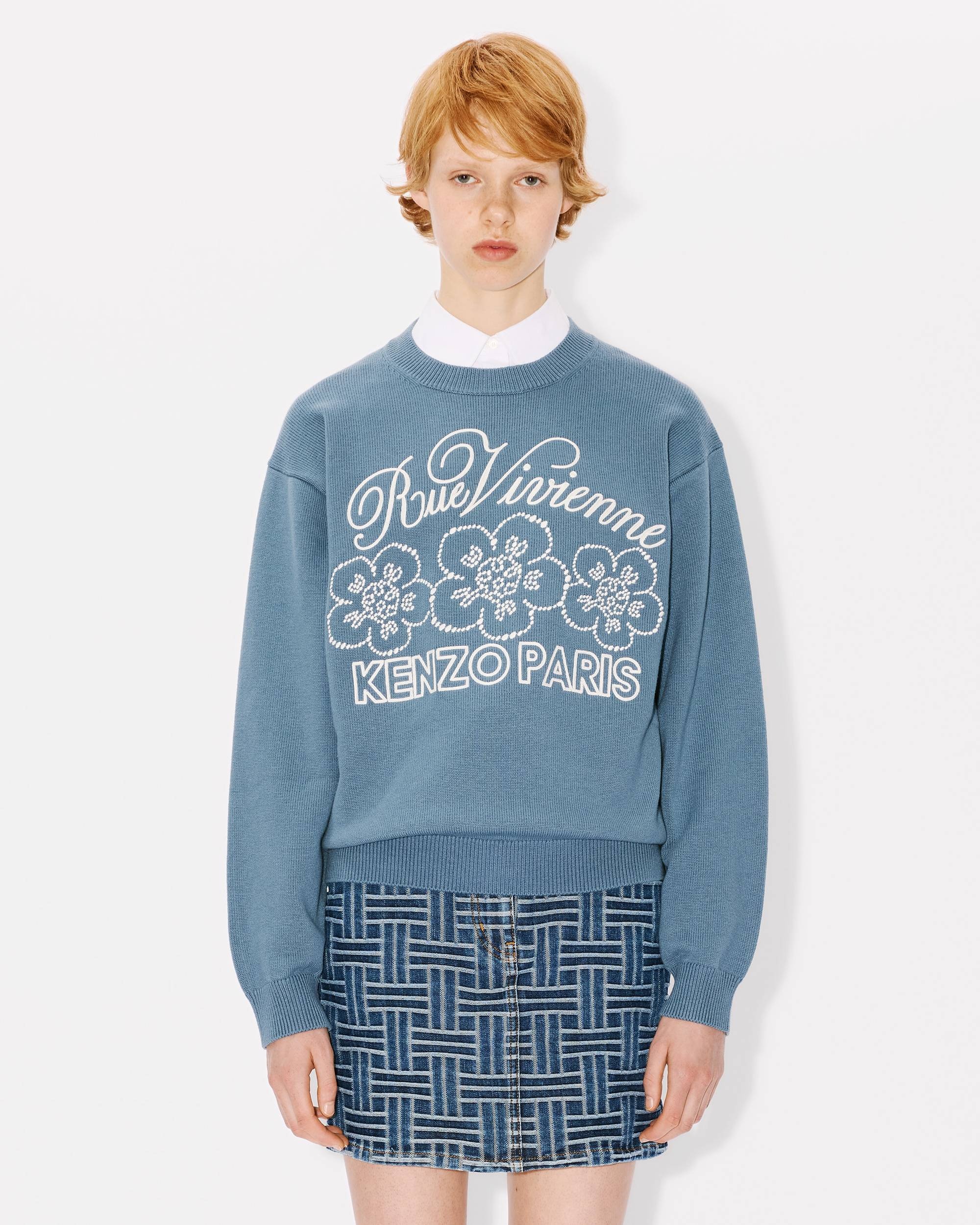 'KENZO Constellation' genderless embroidered jumper in wool and cotton - 3