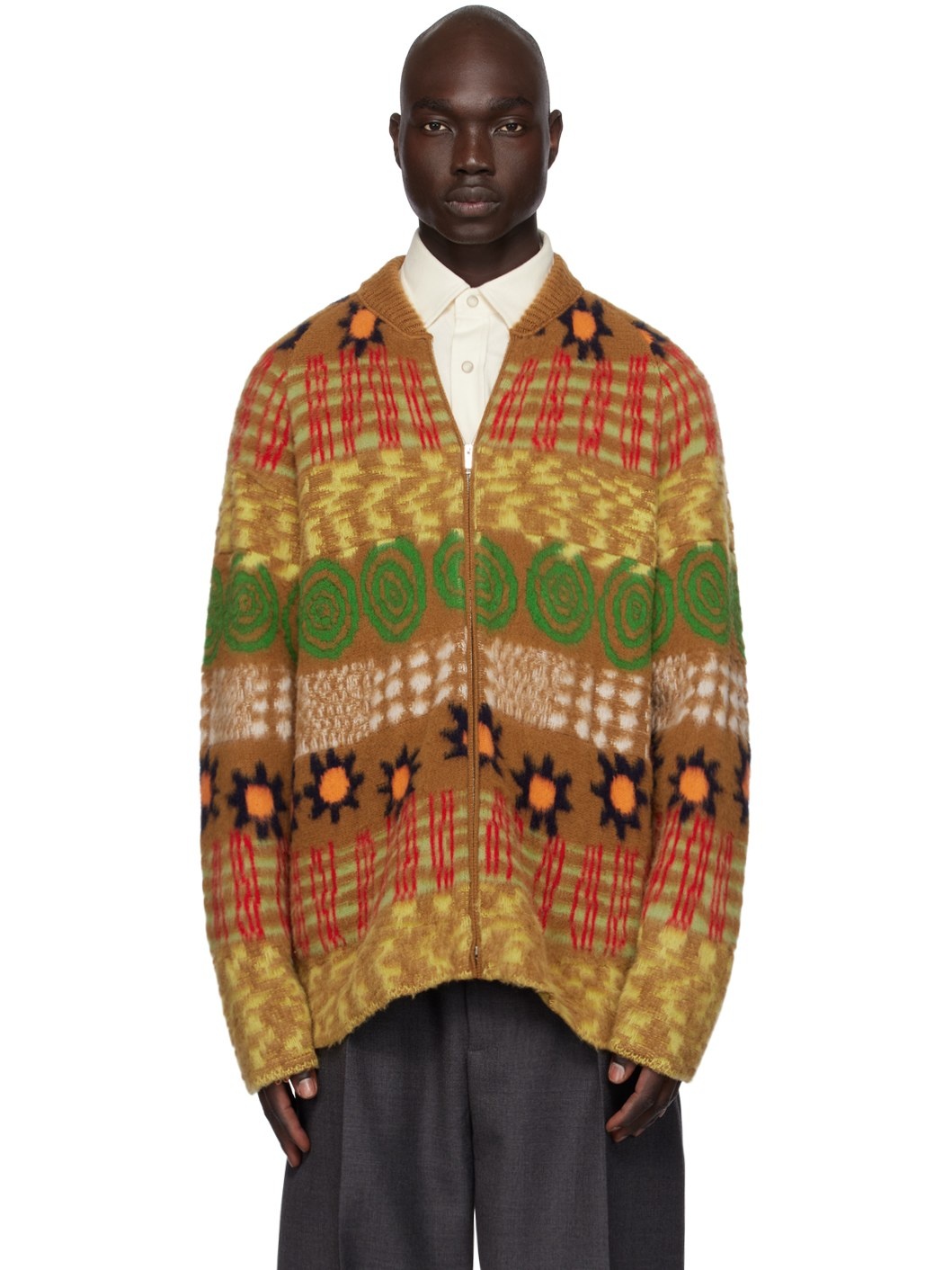 Multicolor Zip Bomber Jacket - 1